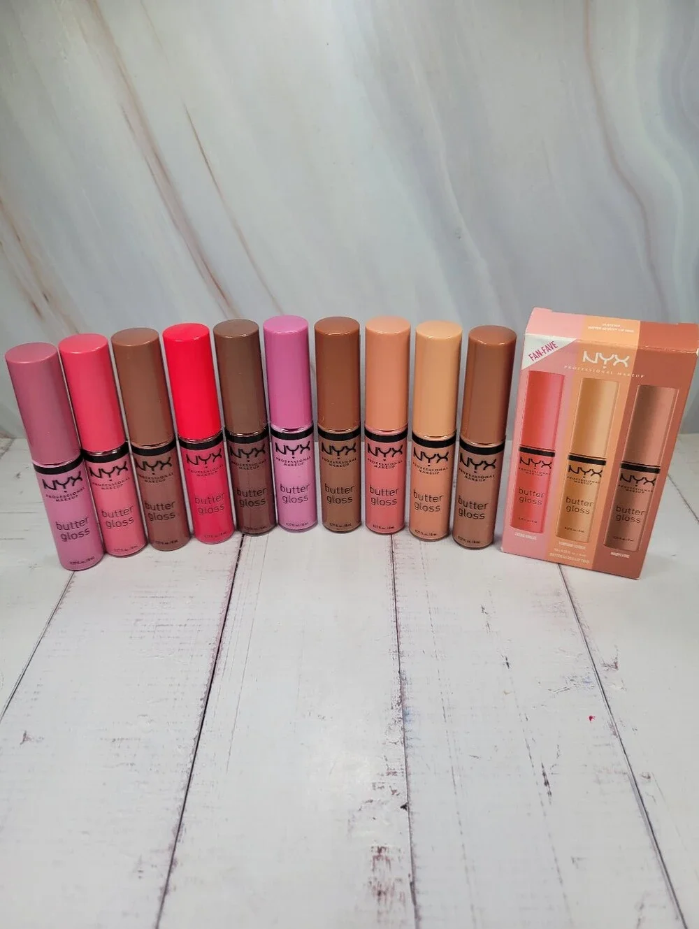 10 Piece NYX Butter Gloss Lip Gloss Bundle NEW!